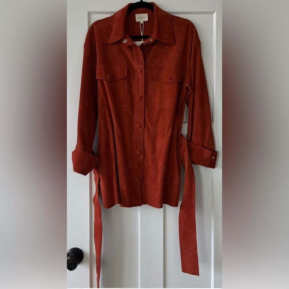 Sezane MARENA suede jacket. Size 36(US4). Excellent condition. NEW with tags!! - Picture 7 of 9
